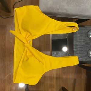Yellow bikini top